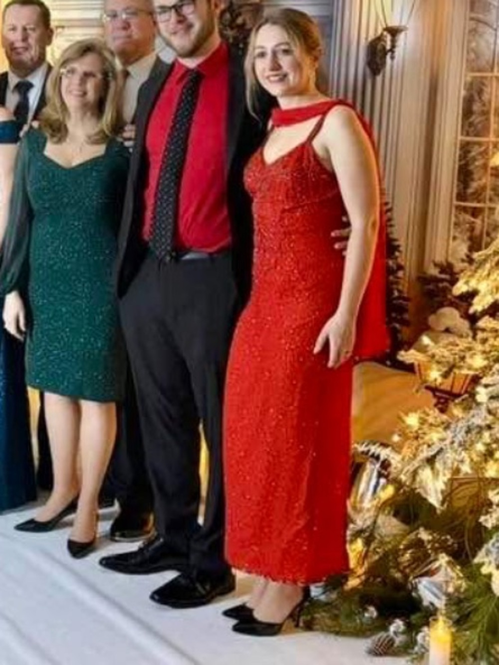 Patra Vibrant Red Maxi Dress